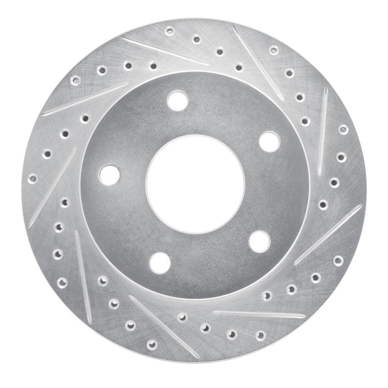 DFC 94-99 Dodge Ram 1500 Pickup Front Right Drilled & Slotted Silver Brake Rotor