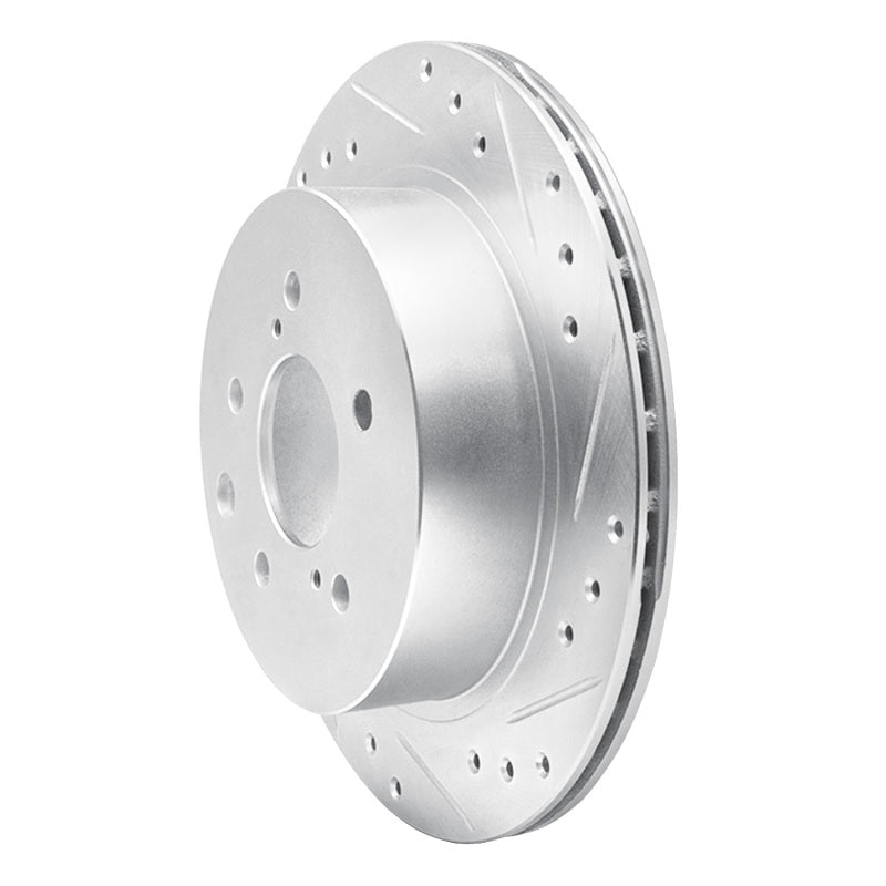 DFC 93-01 Infiniti Q45 Rear Right Drilled & Slotted Silver Brake Rotor
