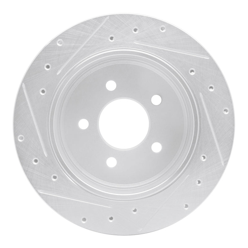 DFC 10-11 Ford Ranger (USA/Canada) Rear Right Drilled & Slotted Silver Brake Rotor