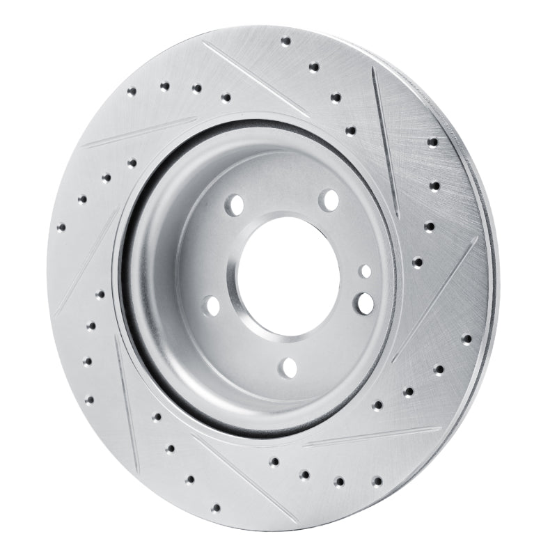 DFC 19-25 Mercedes-Benz G580 Rear Left Drilled & Slotted Silver Brake Rotor