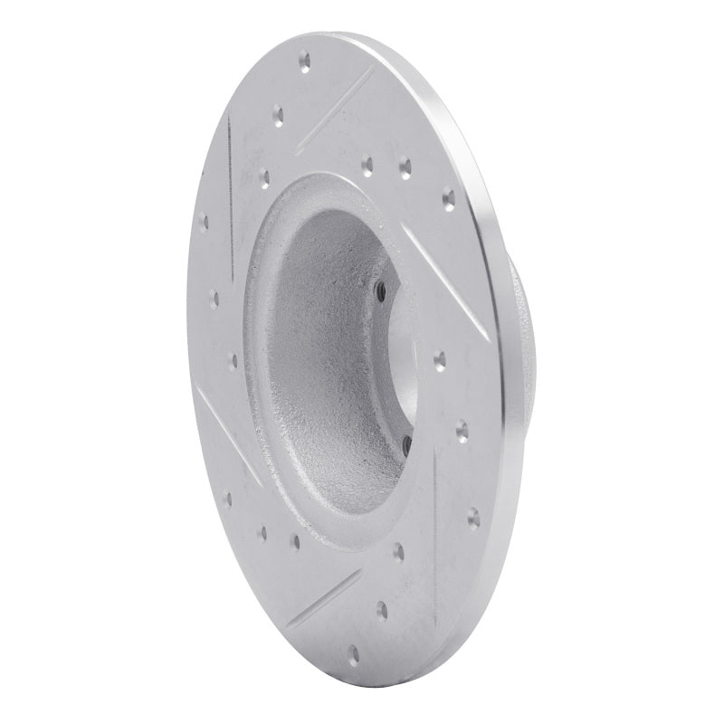 R1 75-80 Triumph TR7 Front Right Drilled & Slotted Silver Brake Rotor