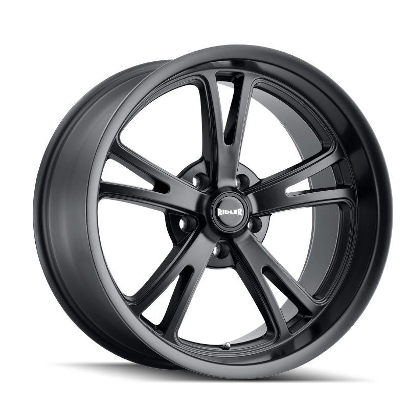 Ridler 606 22x10.5 / 5x115 BP / 25mm Offset / 72.62mm Hub Matte Black Wheel