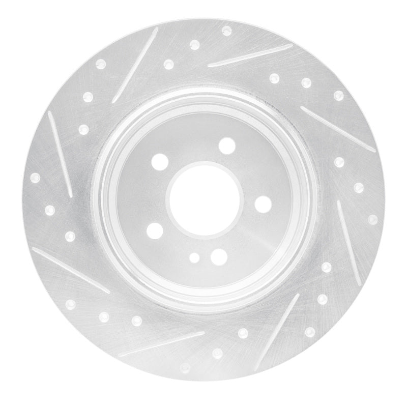 DFC 00-05 Mercedes-Benz ML55 AMG Rear Right Drilled & Slotted Silver Brake Rotor