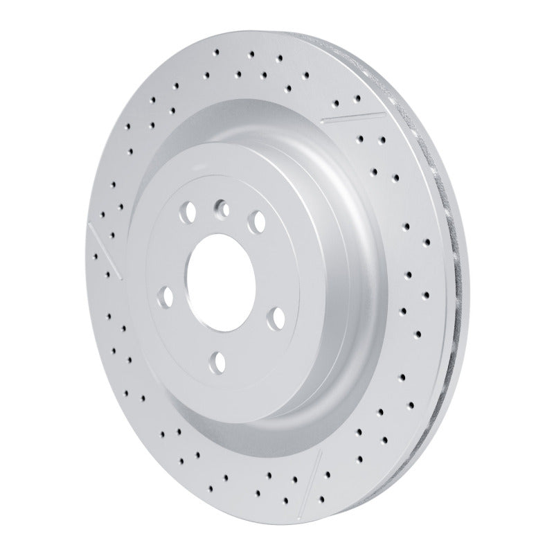 R1 12-19 Mercedes-Benz GLE63 AMG Rear Drilled & Slotted GeoSPEC Coated Rotor
