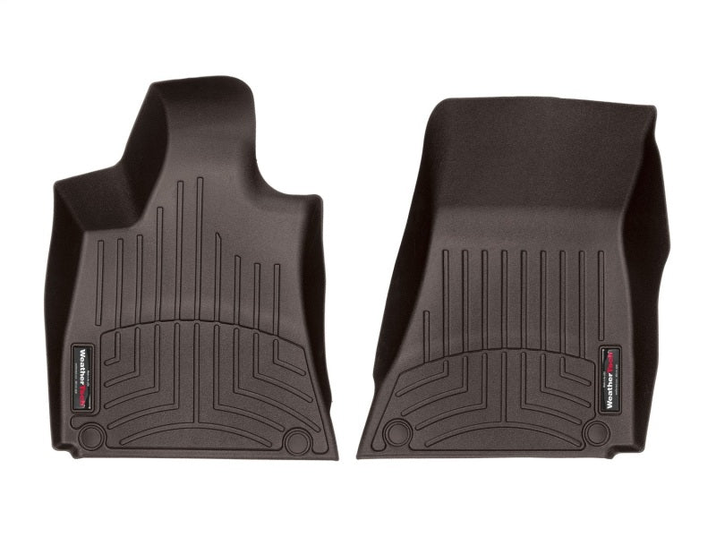 WeatherTech 2016+ Maserati Quattroporte Front FloorLiner - Cocoa (1 Grommet Style)