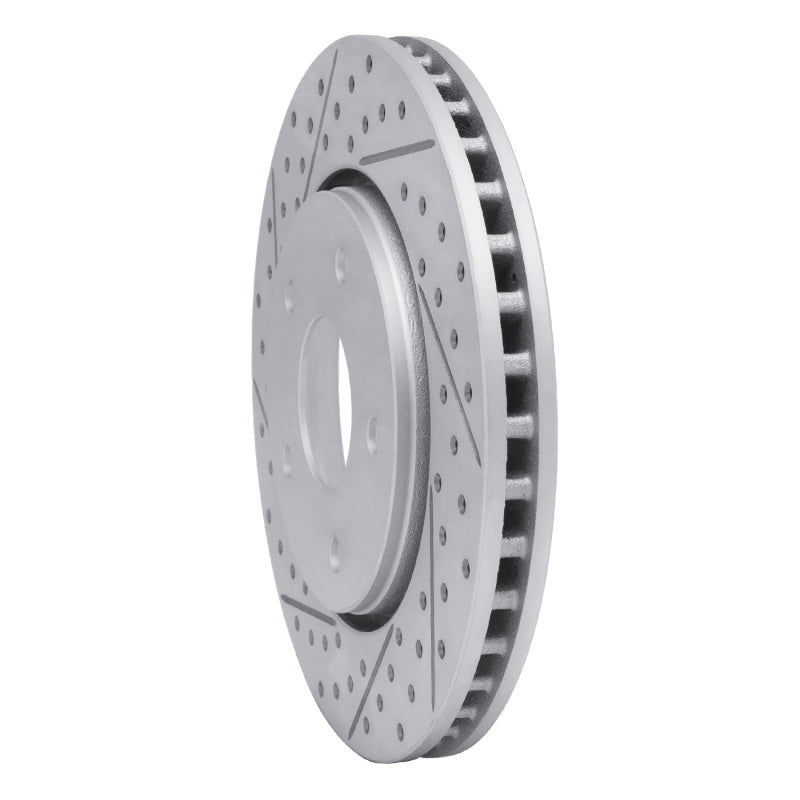 R1 08-16 Chrysler Town & Country Front Left Drilled & Slotted Geo-Carbon Rotor