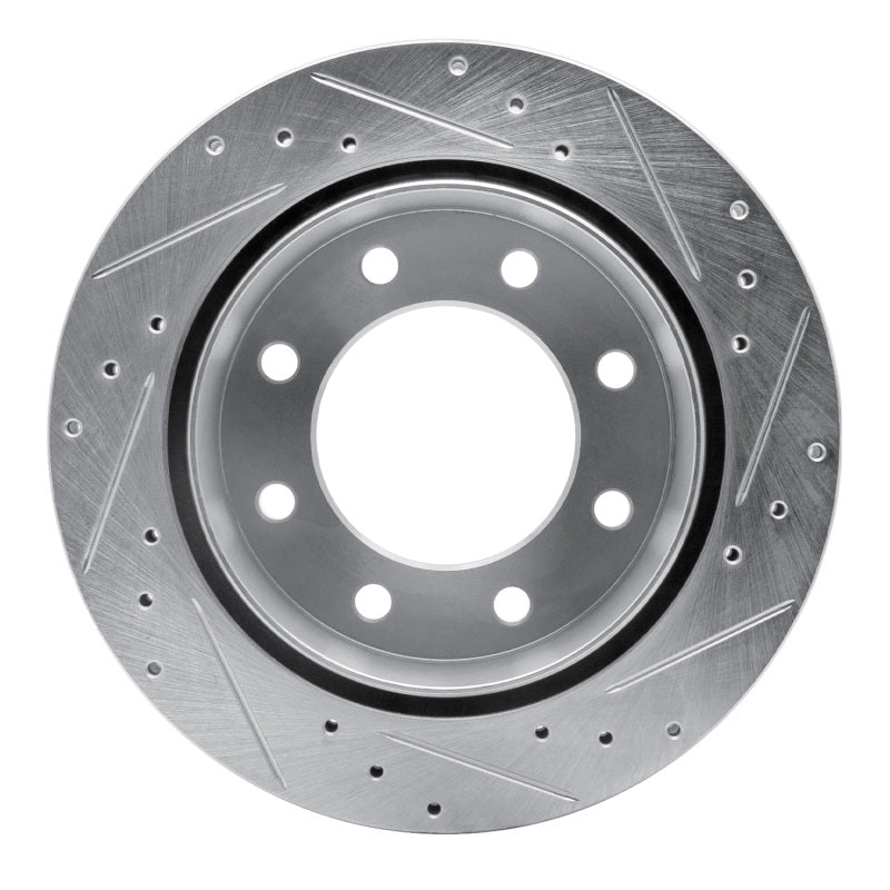 DFC 99-25 Chevrolet Express 3500 Rear Left Drilled & Slotted Silver Brake Rotor