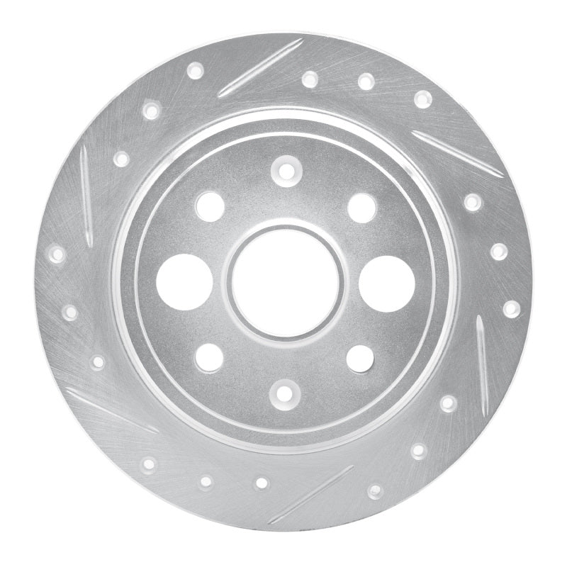DFC 86-89 Acura INTEGRA Rear Left Drilled & Slotted Silver Brake Rotor