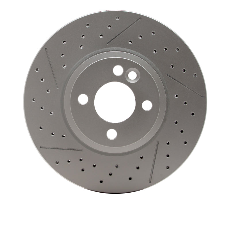 R1 07-15 Mini Cooper Clubman Front Drilled & Slotted GeoSPEC Coated Rotor