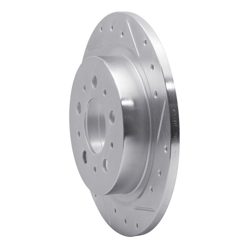 DFC 97-98 Volvo V90/S90 Rear Right Drilled & Slotted Silver Brake Rotor