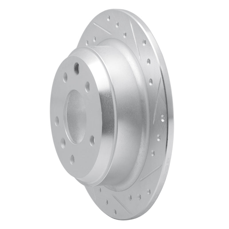 DFC 90-95 Jaguar XJS Rear Right Drilled & Slotted Silver Brake Rotor