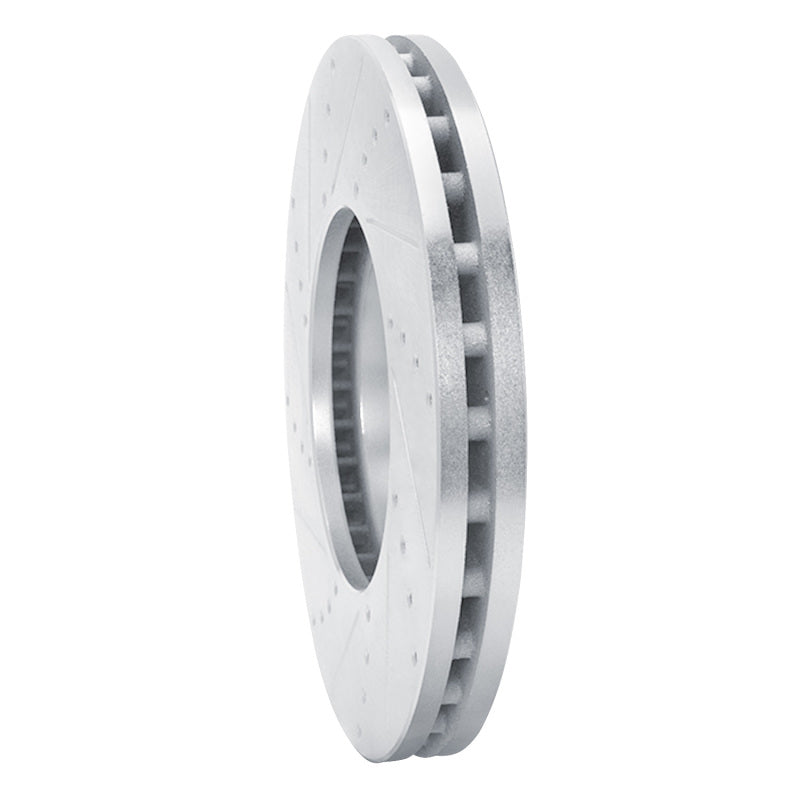 DFC 14-19 Ford Transit-350/SRW Front Right Drilled & Slotted Silver Brake Rotor