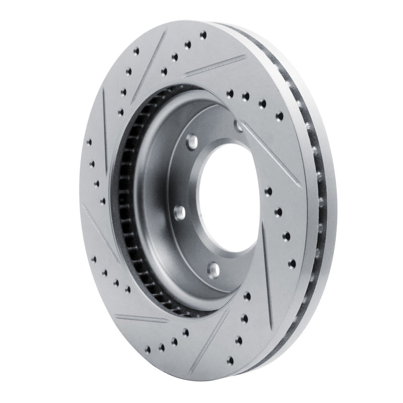 DFC 19-25 Ford Bronco Front Right Drilled & Slotted Silver Brake Rotor