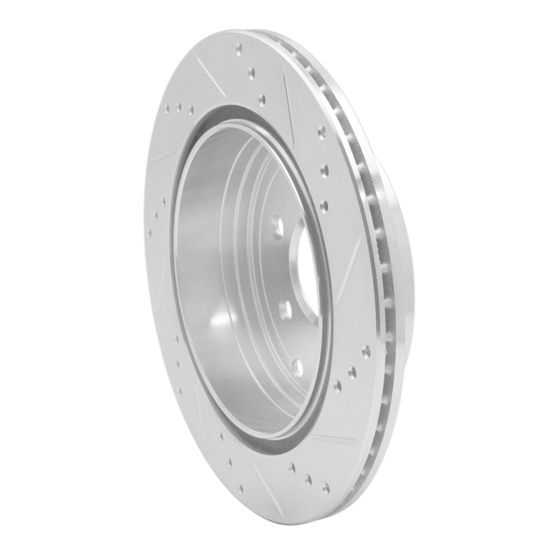 DFC 05-12 Nissan Pathfinder Rear Left Drilled & Slotted Silver Brake Rotor