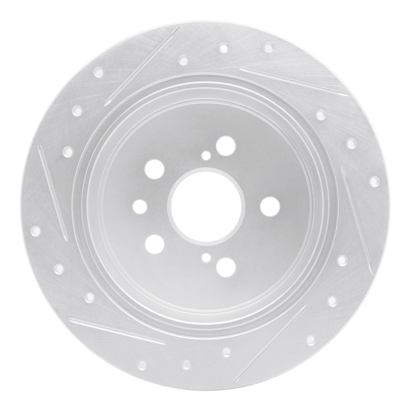 DFC 96-99 Toyota Celica Rear Right Drilled & Slotted Silver Brake Rotor