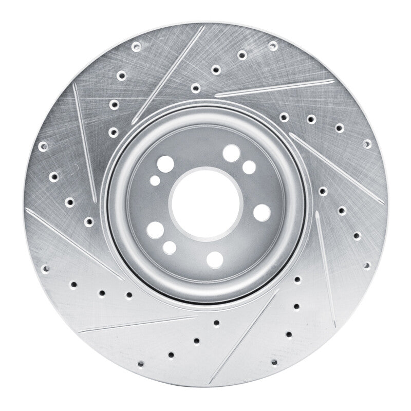 DFC 20-23 Mercedes-Benz GLE350 Front Right Drilled & Slotted Silver Brake Rotor