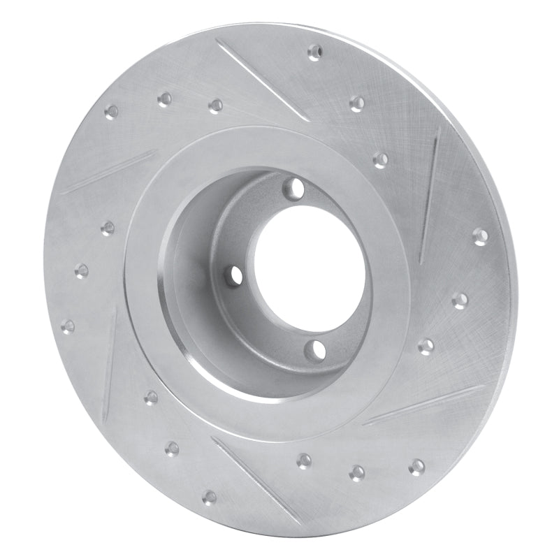 DFC 67-76 BMW 1600 Front Left Drilled & Slotted Silver Brake Rotor