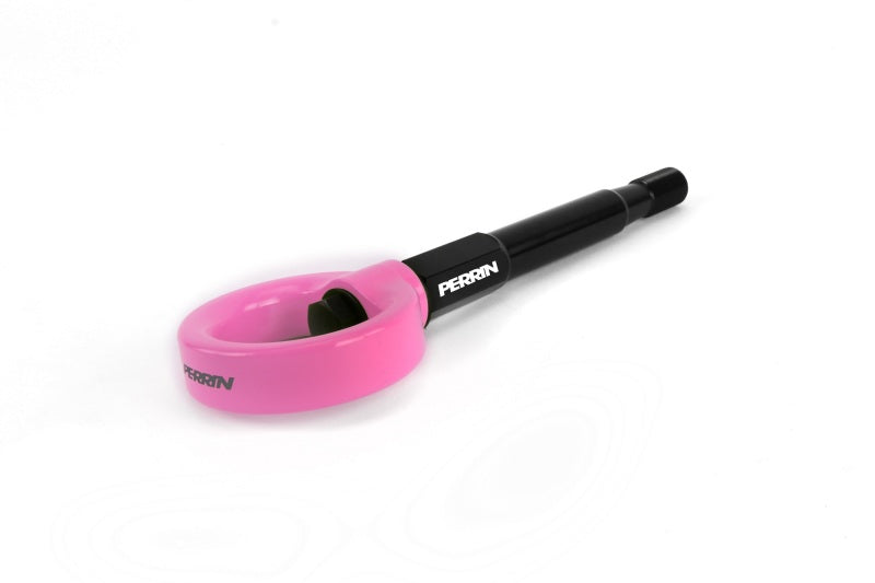 PERRIN 15-21 Subaru WRX/STI / 24-26 Crosstrek / 25-26 Forester Tow Hook Kit (Rear) - Hyper Pink