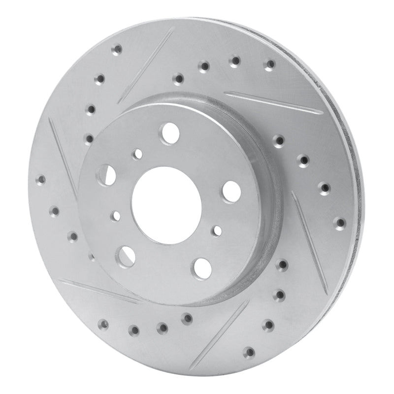 DFC 87-87 Toyota Camry Front Left Drilled & Slotted Silver Brake Rotor