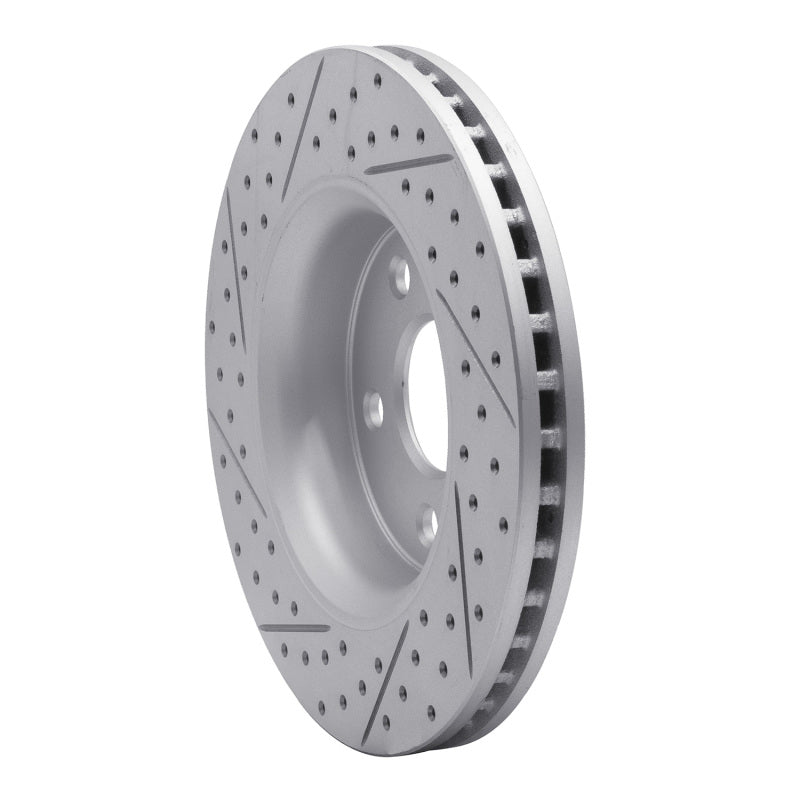R1 11-22 Dodge Durango Front Right Drilled & Slotted Geo-Carbon Rotor
