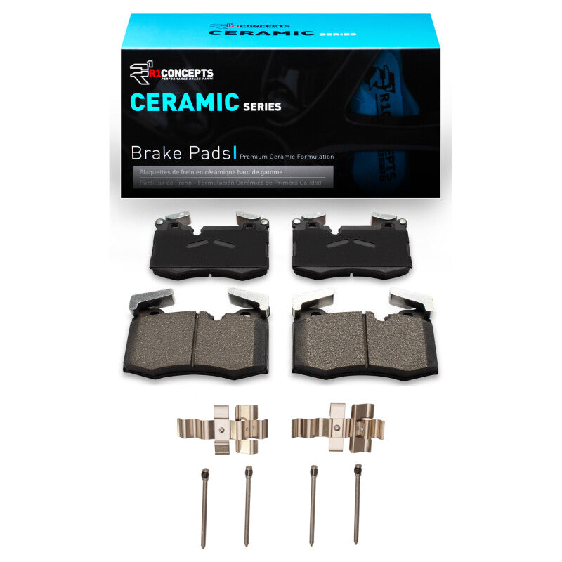 R1 2009-2014 Mini Cooper (Excl Clubman) Front R1 Ceramic Pads & Hardware Kit