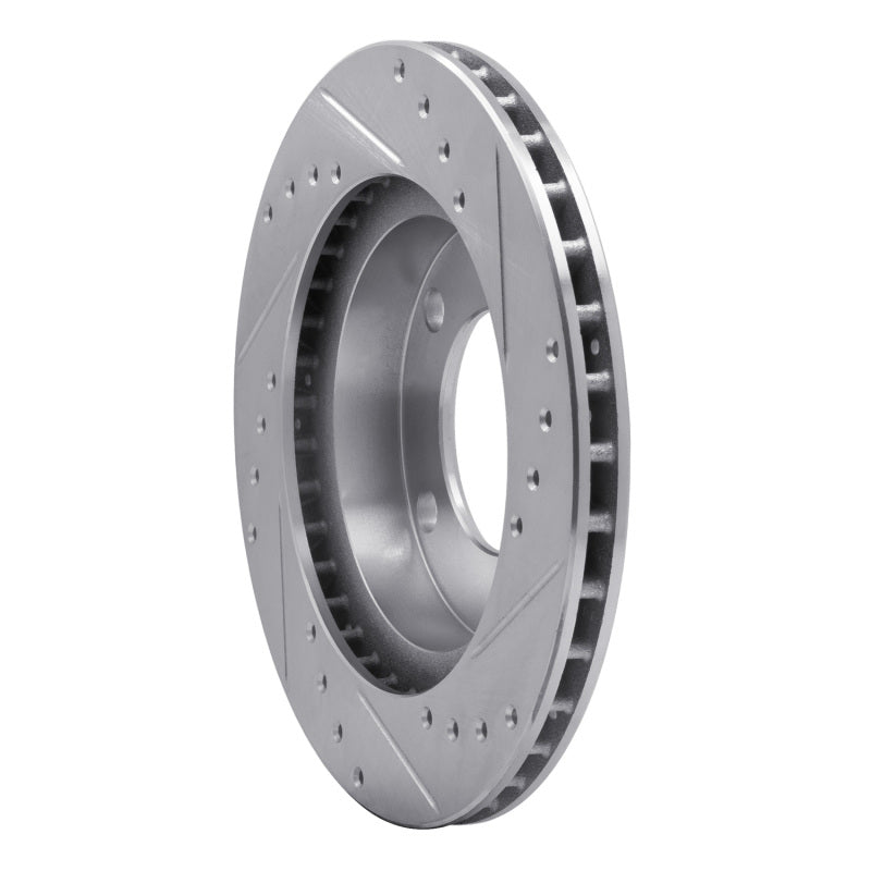 R1 76-86 Jeep Scrambler Front Left Drilled & Slotted Silver Brake Rotor