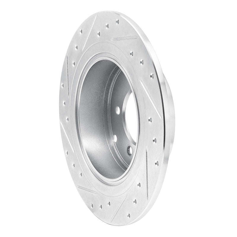 DFC 07-17 Chrysler 200 Rear Right Drilled & Slotted Silver Brake Rotor