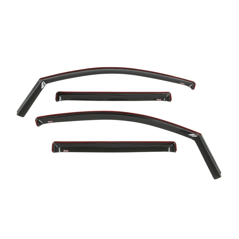 Westin 2016-2018 Nissan Titan XD/Titan In-Channel Wind Deflector 4pc - Smoke