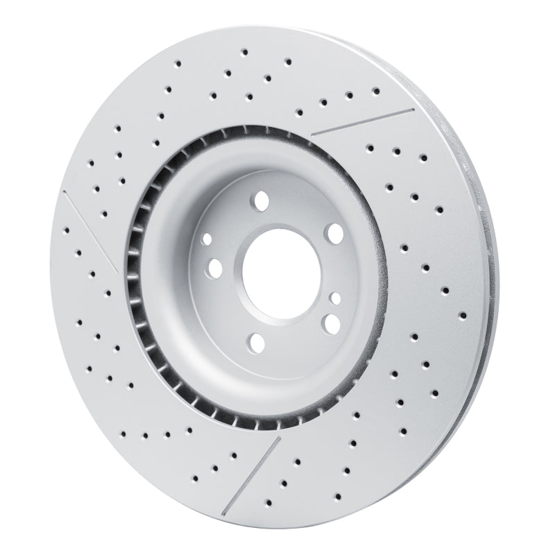 R1 2018-2025 Mercedes-Benz AMG GT 53 Rear GeoSPEC Coated Rotor - Drilled and Slotted