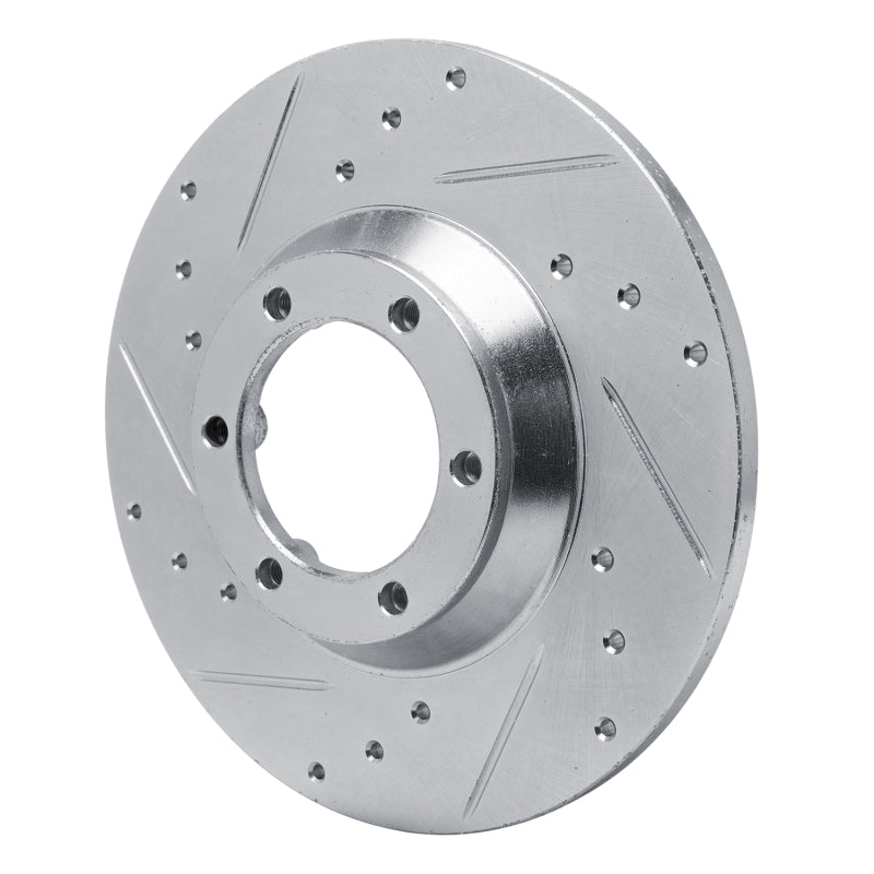 R1 78-83 Chevrolet Luv Front Left Drilled & Slotted Silver Brake Rotor