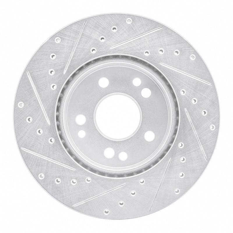 DFC 90-95 Mercedes-Benz 300TE Front Right Drilled & Slotted Silver Brake Rotor
