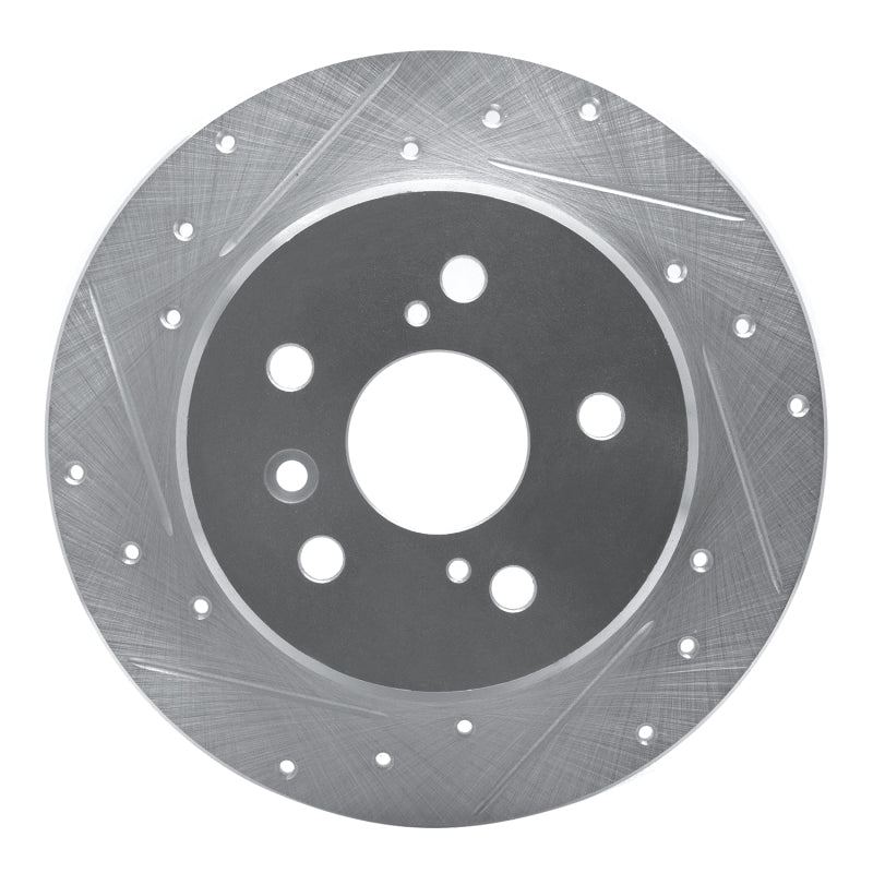 DFC 92-03 Lexus RX300 Rear Left Drilled & Slotted Silver Brake Rotor