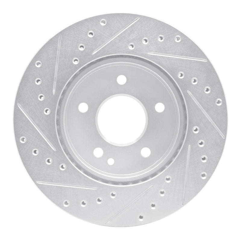 DFC 94-97 Mercedes-Benz C220 Front Right Drilled & Slotted Silver Brake Rotor