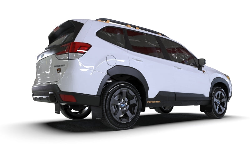 Rally Armor 22-24 Subaru Forester & Wilderness Black UR Mud Flap w/Grey Logo