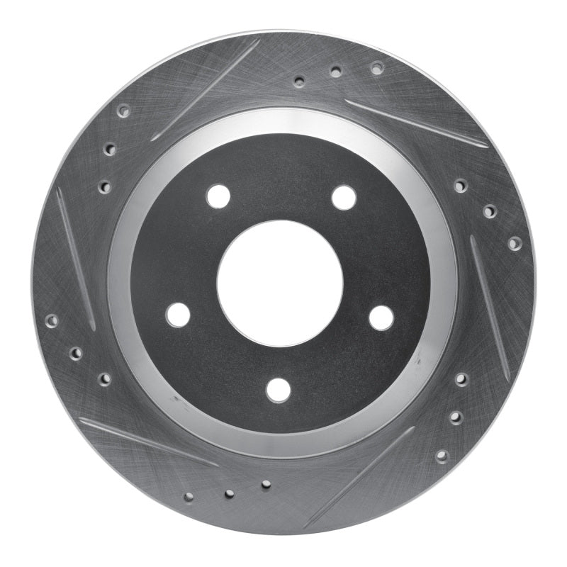 DFC 85-92 Chevrolet Camaro Rear Left Drilled & Slotted Silver Brake Rotor