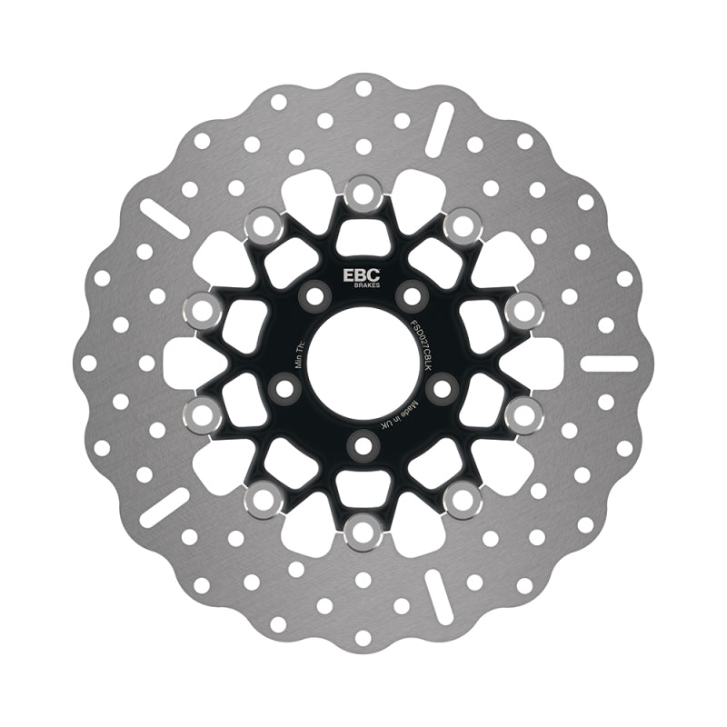 EBC 11-13 Harley-Davidson Sportster XL 883 L Superlow Front Black Chrome Rotor