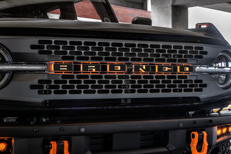 ORACLE Lighting Universal Illuminated LED Letter Badges - Matte Blk Surface Finish - E
