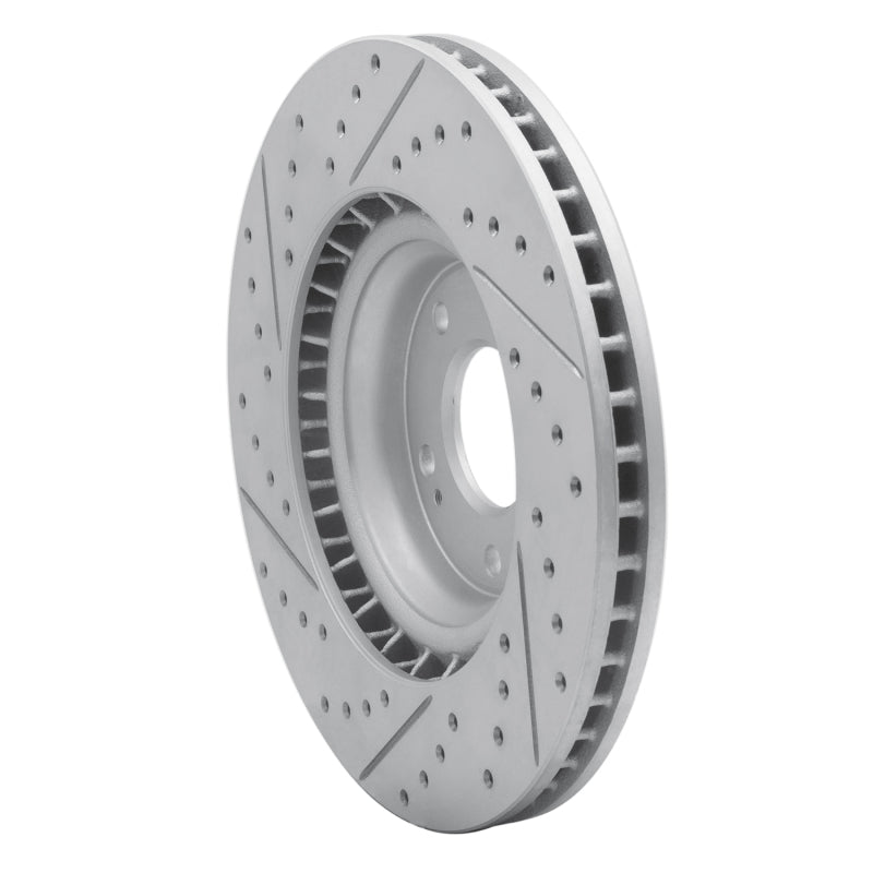 R1 19-22 Hyundai Veloster N Front Right Drilled & Slotted Geo-Carbon Rotor