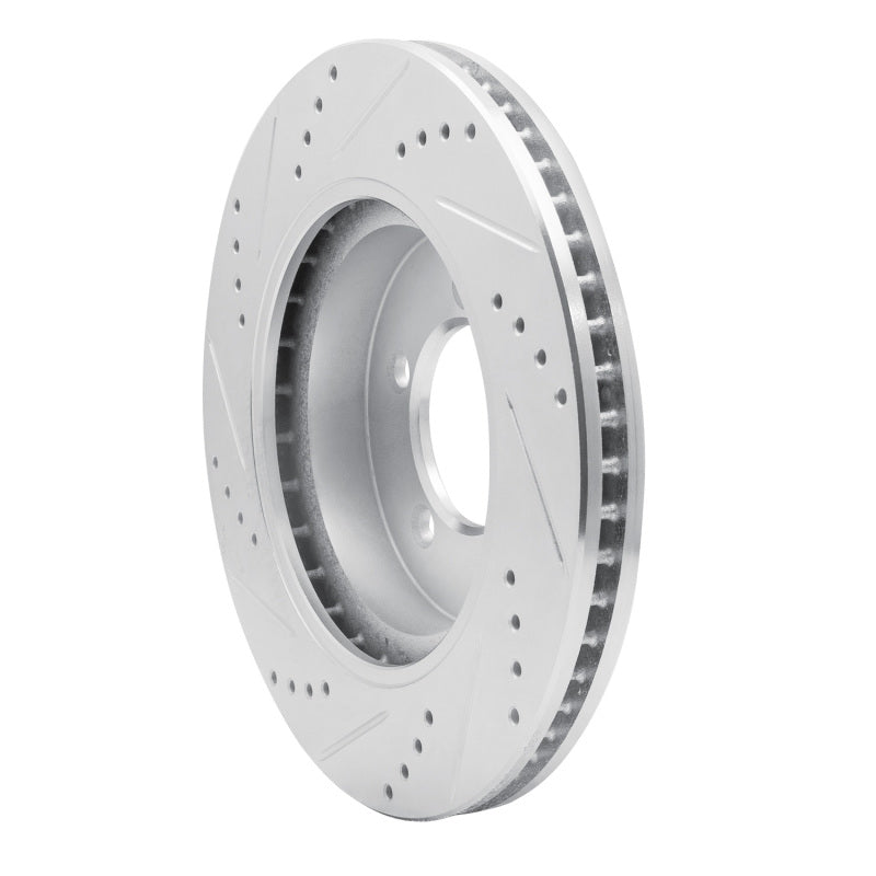 DFC 02-05 Ford Explorer Front Right Drilled & Slotted Silver Brake Rotor