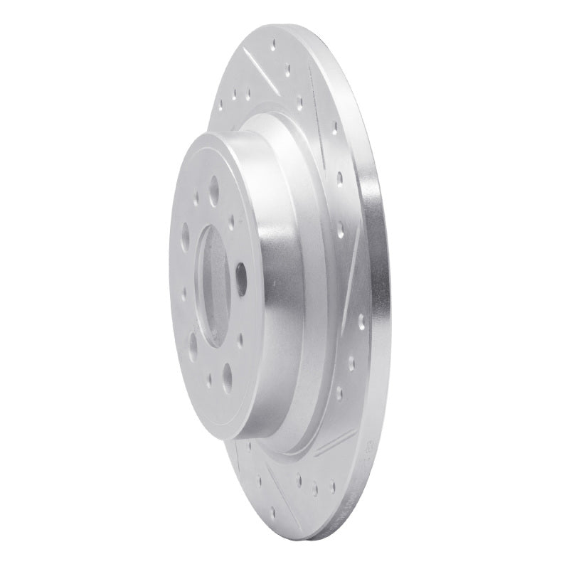 DFC 99-09 Volvo S60/XC70/S80/V70 Rear Right Drilled & Slotted Silver Brake Rotor