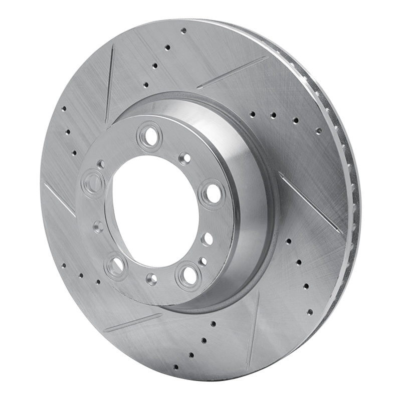 DFC 99-23 Porsche 911 Left Rear Drilled & Slotted Silver Brake Rotor