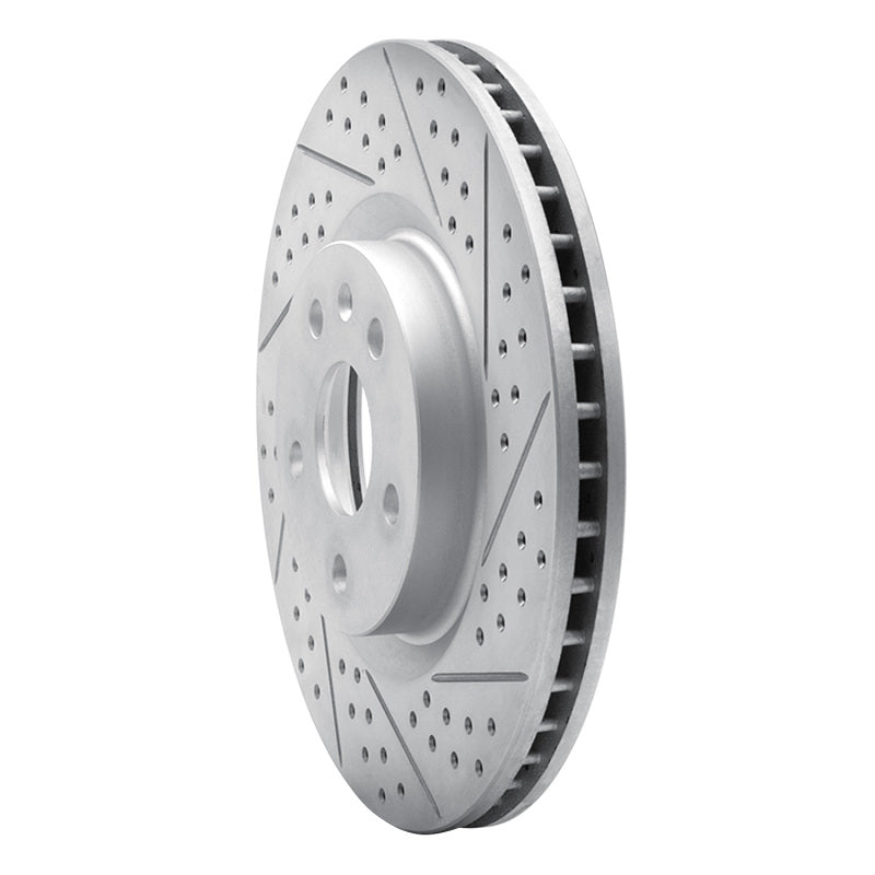 R1 08-17 Cadillac Cts Front Right Drilled & Slotted Geo-Carbon Rotor