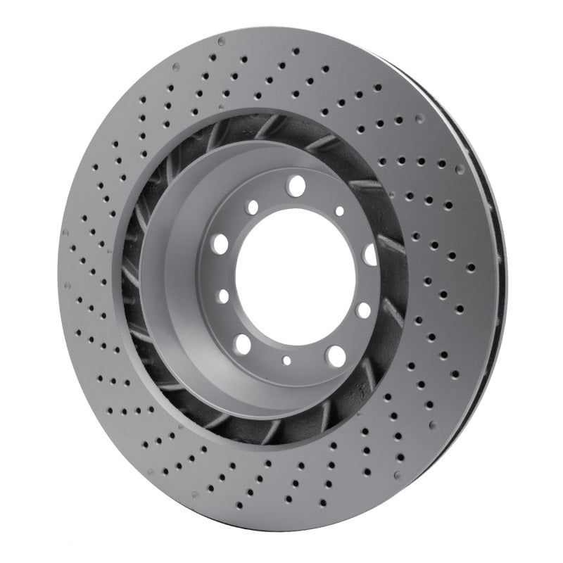 R1 16-23 Porsche 718 Boxster Right Rear Drilled Carbon Alloy GeoMET Rotor