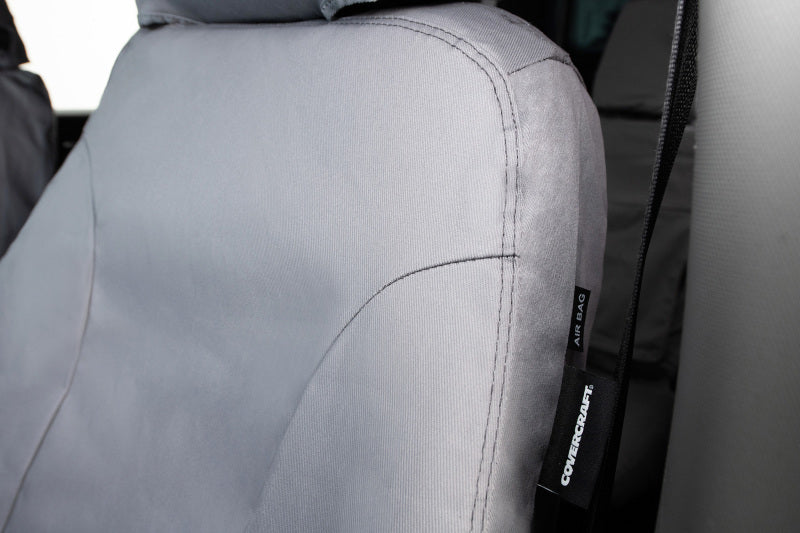 Covercraft 14 Chevrolet/GMC 1500 Polycotton SeatSaver Custom Front Row Seat Covers - Grey