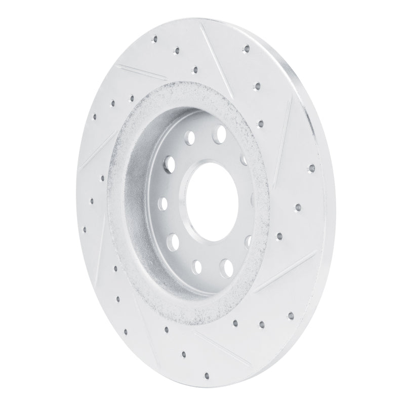 DFC 22-25 Jeep Grand Cherokee Rear Left Drilled & Slotted Silver Brake Rotor