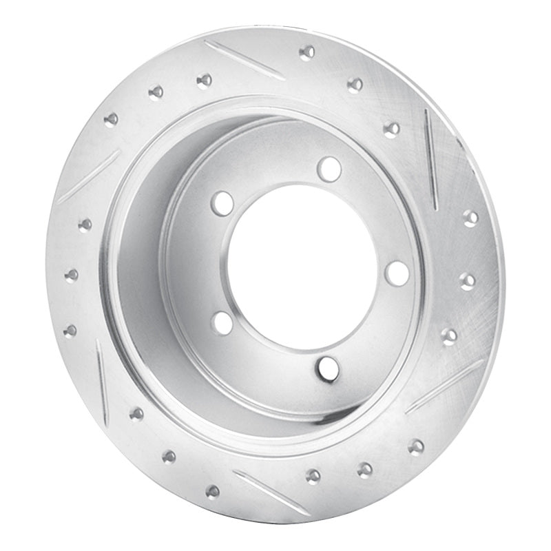 DFC 97-04 Mitsubishi Diamante Rear Left Drilled & Slotted Silver Brake Rotor