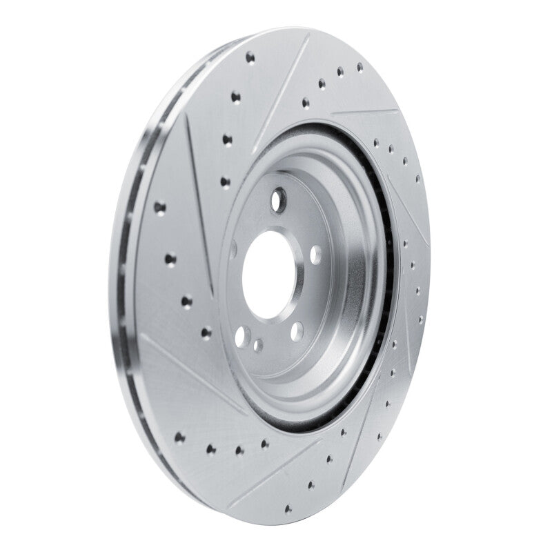 DFC 20-26 Mercedes-Benz GLE350 Rear Right Drilled & Slotted Silver Brake Rotor