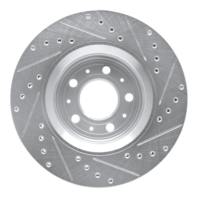 DFC 98-04 Volvo C70/S70/V70 Front Left Drilled & Slotted Silver Brake Rotor