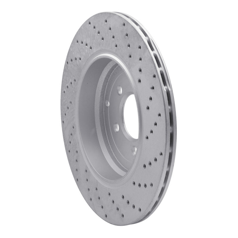 DFC 10-13 Land Rover Range Rover Sport Rear Left Drilled Geoperformance Rotor