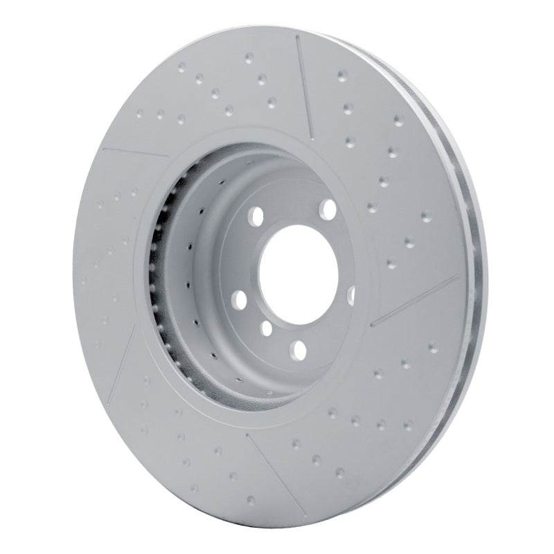 R1 13-20 BMW 335I xDrive Front Carbon Alloy GeoMET Dimpled & Slotted Rotor